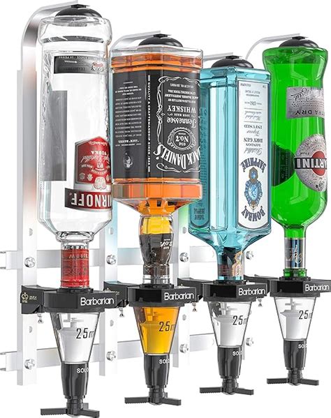 4 bottle liquor dispenser|upside down liquor bottle dispenser.